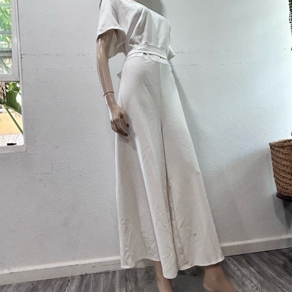 Lane Bryant White Jumpsuit with Tie Waist - Picture 7 of 16